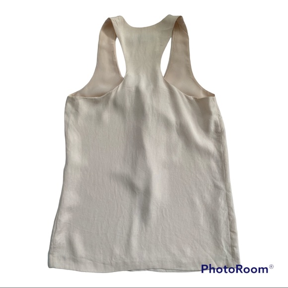 Reiss Ruffle Racerback Tank Top 8 - Picture 2 of 7